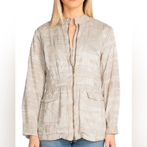 Johnny Was Jackets & Blazers - Johnny Was Textured Cream Jacket